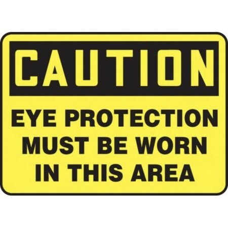 Accuform OSHA CAUTION SAFETY SIGN EYE MPPA606XP MPPA606XP